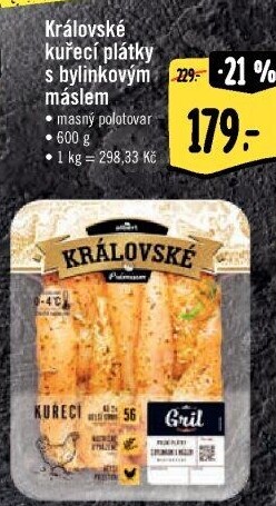 Královské kuřecí plátky marinované Albert Gril