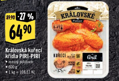 Kuřecí křídla Piri-Piri Královská Albert Gril