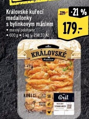 Kuřecí medailonky marinované Královské Albert Gril