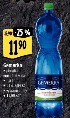 Minerální voda Gemerka