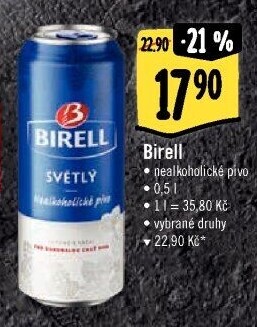 Nealkoholické pivo Birell