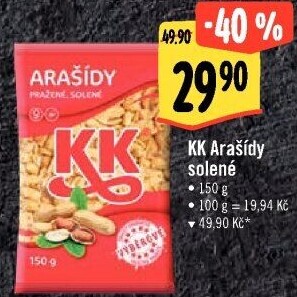 Pražené arašídy KK