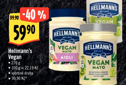 Produkty Vegan Hellmann'