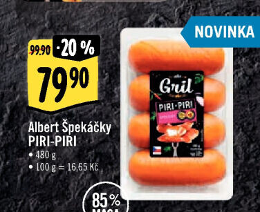 Špekáčky Piri-Piri Albert Gril