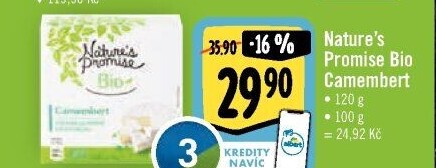 Sýr Camembert bio Nature'