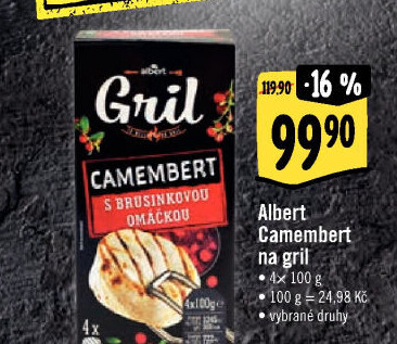 Sýr Camembert na gril Albert Gril