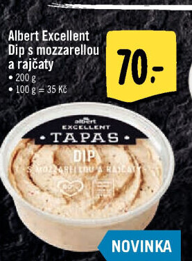 Tapas Dip s mozzarellou a rajčaty Albert Excellent