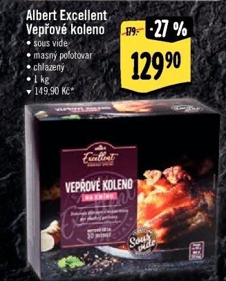 Vepřové koleno Sous vide Albert Excellent