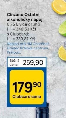 Cinzano Ostatní alkoholický nápoj