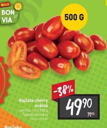 Rajčata cherry oválná