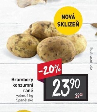 Brambory konzumní rané