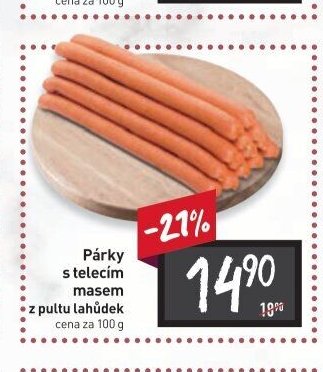 Párky s telecím masem