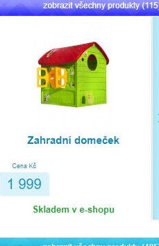 Zahradní domeček