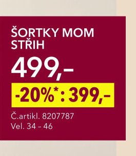 ŠORTKY MOM STŘIH