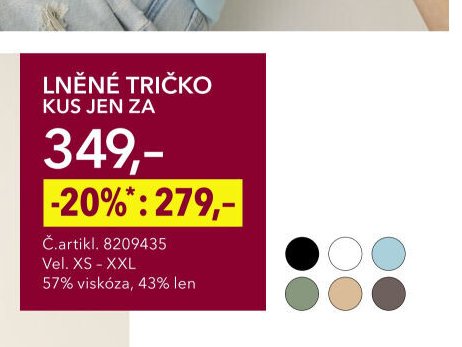 LNĚNÉ TRIČKO