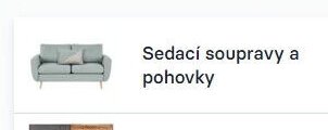 Sedací soupravy a pohovky