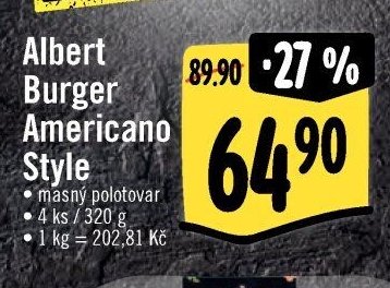 Albert Burger Americano Style