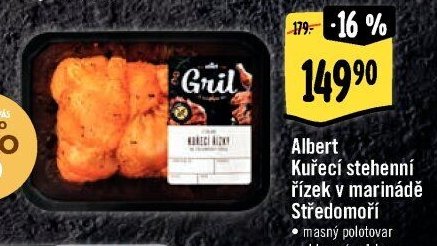 Albert Kuřecí stehenní řízek v marinádě Středomoří