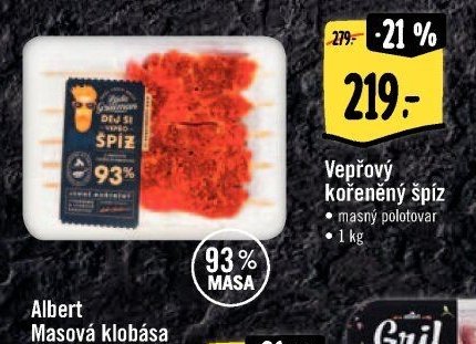 Vepřový kořeněný špíz