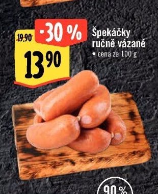 Špekáčky ručně vázané
