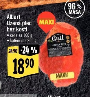 Albert Uzená plec bez kosti