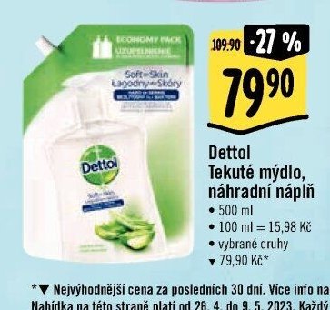 Dettol Tekuté mýdlo, náhradní náplň