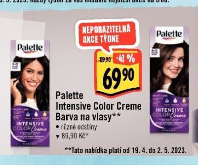 Palette Intensive Color Creme Barva na vlasy