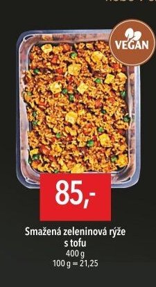 Smažená zeleninová rýže s tofu