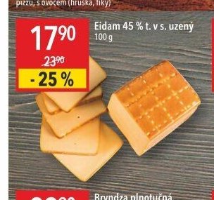 Eidam 45% t. v s. uzený