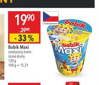 Bobík Maxi smetanový krém