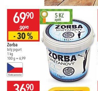 Zorba bílý jogurt
