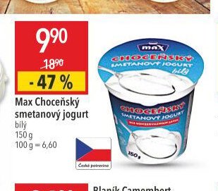Max Choceňský smetanový jogurt