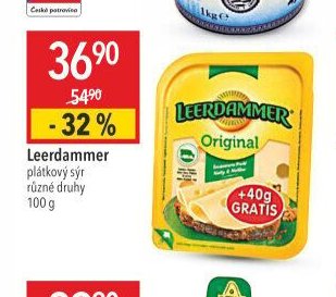 Leerdammer plátkový sýr