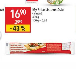 My Price Listové těsto