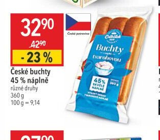 České buchty 45 % náplně