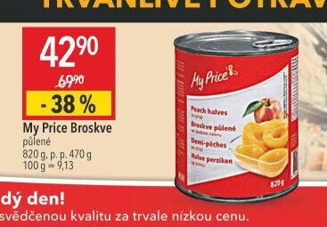 My Price Broskve půlené