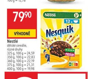 Nestlé dětské cereálie