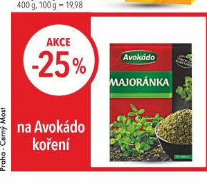 Avokádo koření