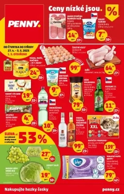 akční leták Penny Market 27.4.2023-3.5.2023