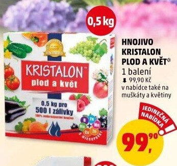 Hnojivo pro plod a květ Kristalon