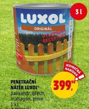 Lazura na dřevo Luxol