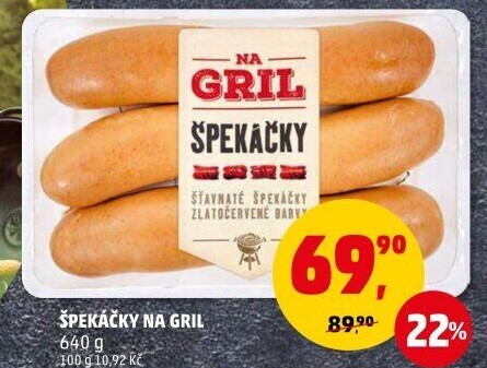 Špekáčky Na gril Penny