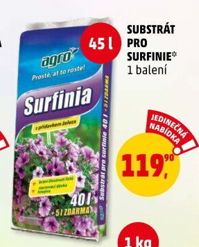 Substrát na surfinie Agro