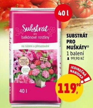 Substrát pro muškáty