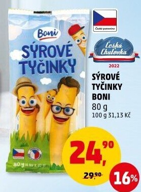 Sýrové tyčinky pro děti Boni