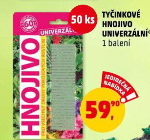 Univerzální tyčinkové hnojivo