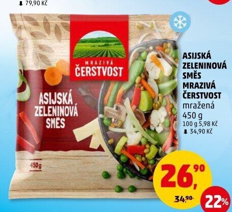 Zeleninová asijská směs mražená Mrazivá Čerstvost