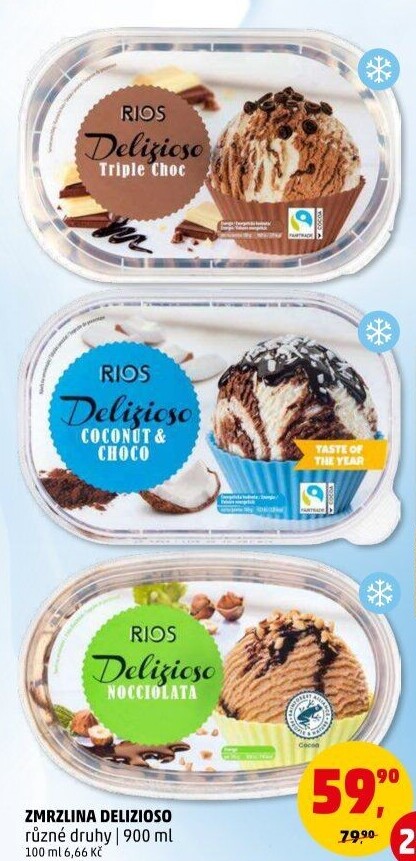 Zmrzlina ve vaničce Delizioso Rios