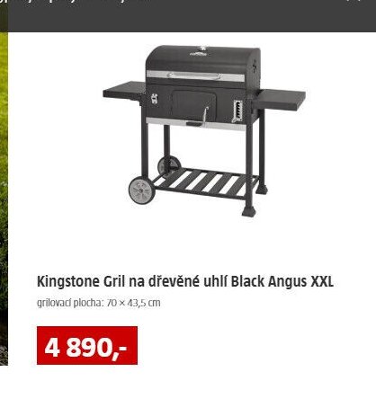 Kingstone Gril na dřevěné uhlí Black Angus XXL - BAUHAUS akcniletaky.com