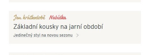 Základní kousky na jarní období